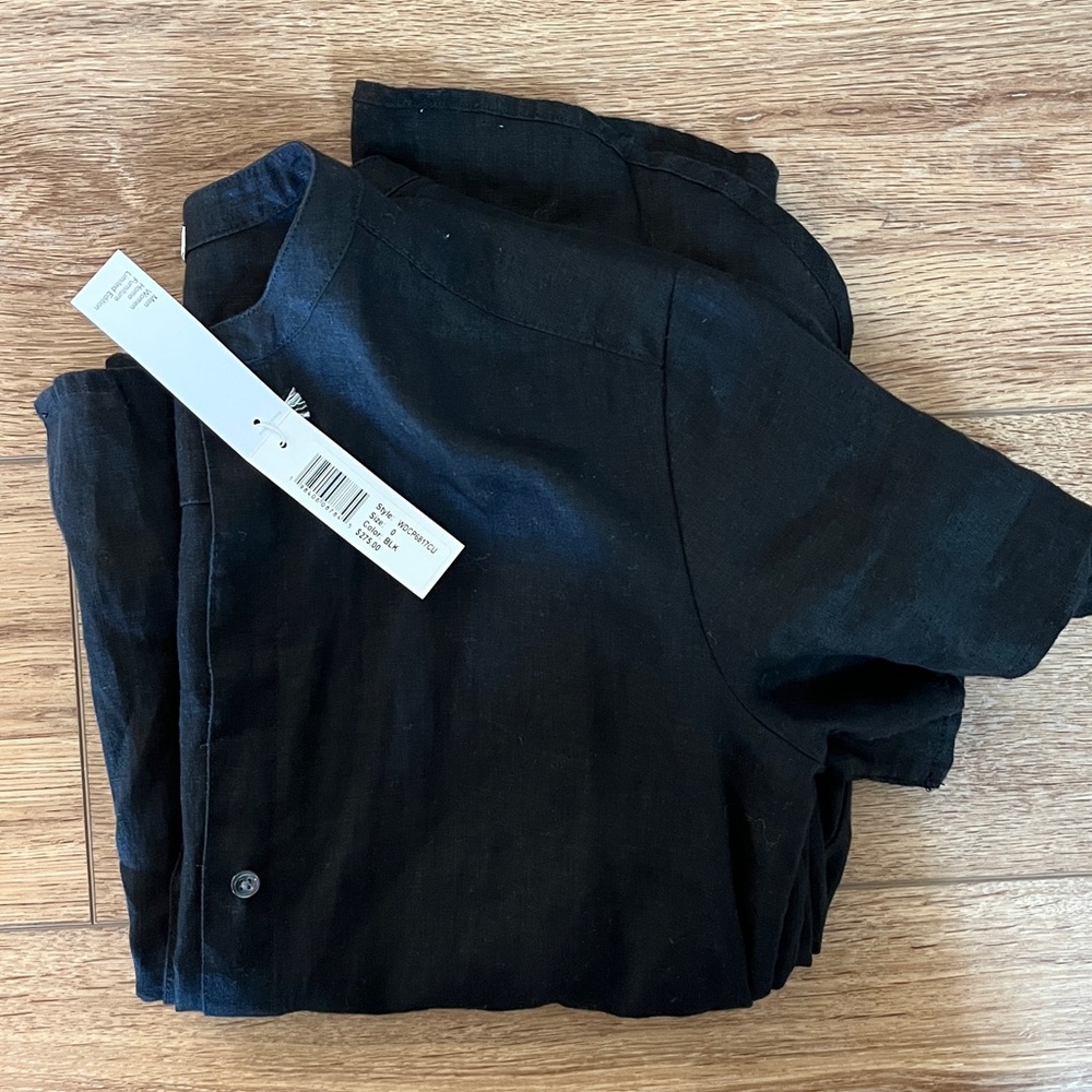 James Perse Elongated Linen Shirtdress - Picture 4 of 4